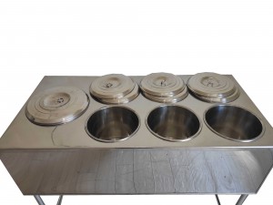 Equipment for 7 buckets stainless steel