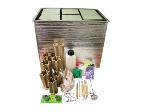 Set for making candles on 6 buckets