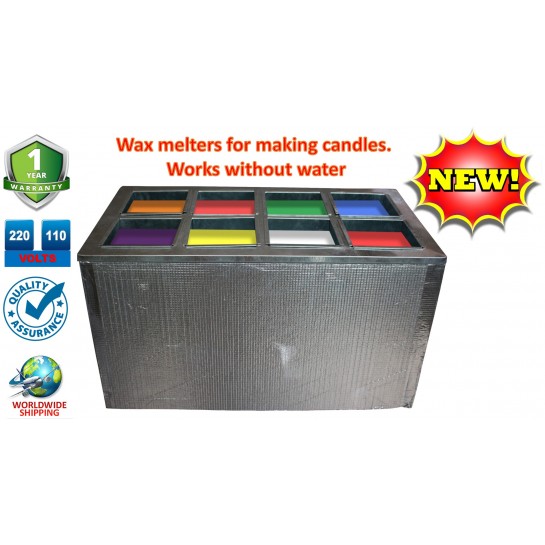 Best Candle Making Supplies: Water Wax Heater. 8 Square Dipping Tanks Best Candle Making Supplies: Water Wax Heater. 8 Square Dipping Tanks