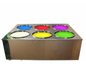 Stainless steel wax hand equipment for  6 buckets