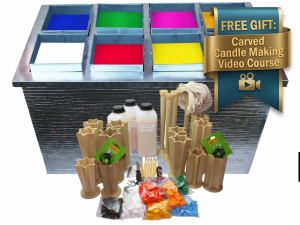 "DIY Carved Candle Making Kit - Create Stunning Handcrafted Decorative Candles"