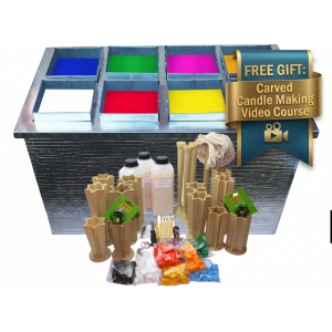 "DIY Carved Candle Making Kit - Create Stunning Handcrafted Decorative Candles"